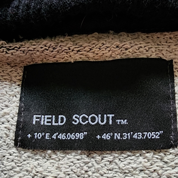 Field Scout Unisex Hooded Gray and Black Hooded Sweater Size XL Used Unisex - Picture 3 of 3